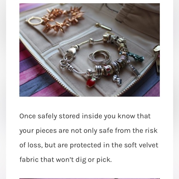 Chrisil OFF WHITE JEWELRY TRAVEL WALLET HANDMADE - Picture 8 of 16